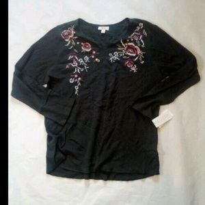 Style & Co Plus Size Barbados Blooms Printed Sleeveless Cotton Top